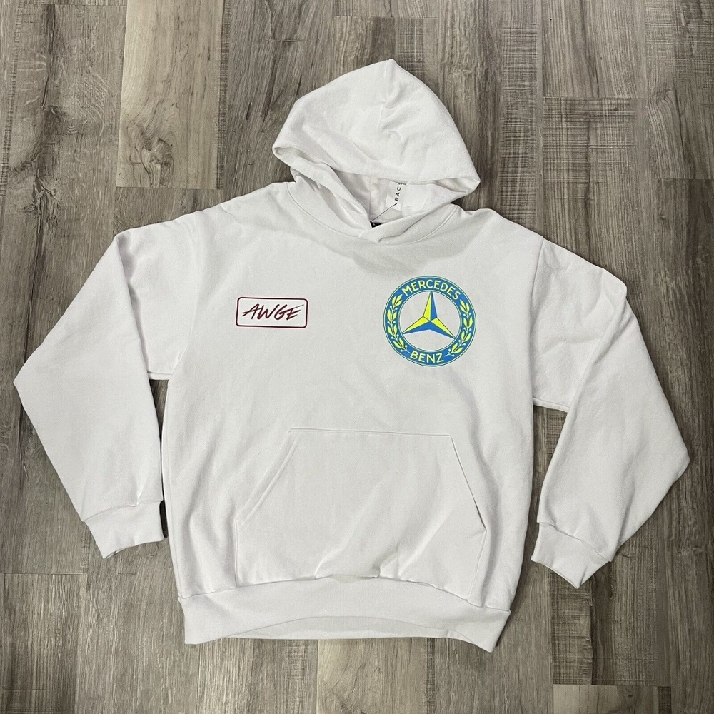 AWGE x Mercedes Benz White Hoodie